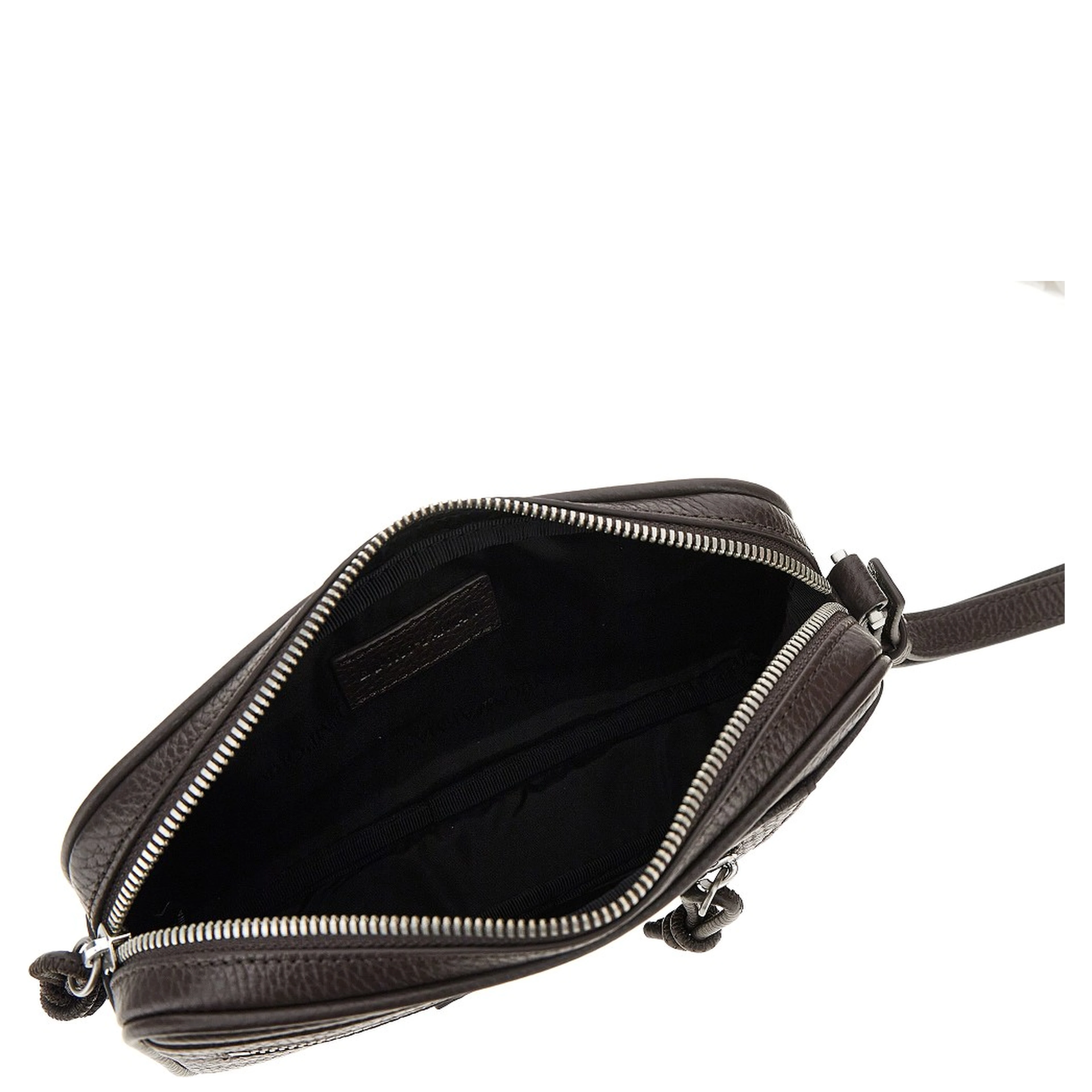 Grained leather pouch