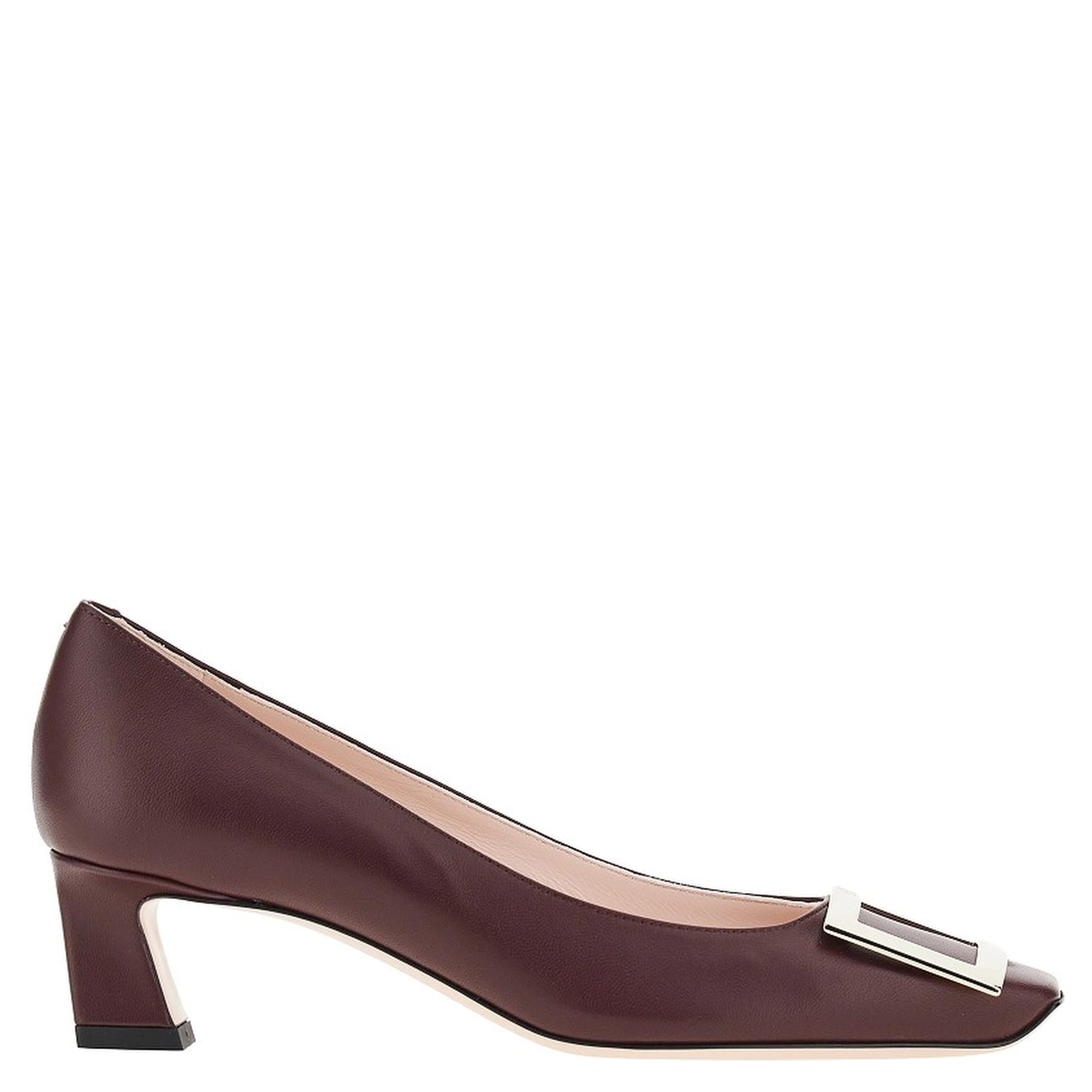 'Trompette' leather pumps