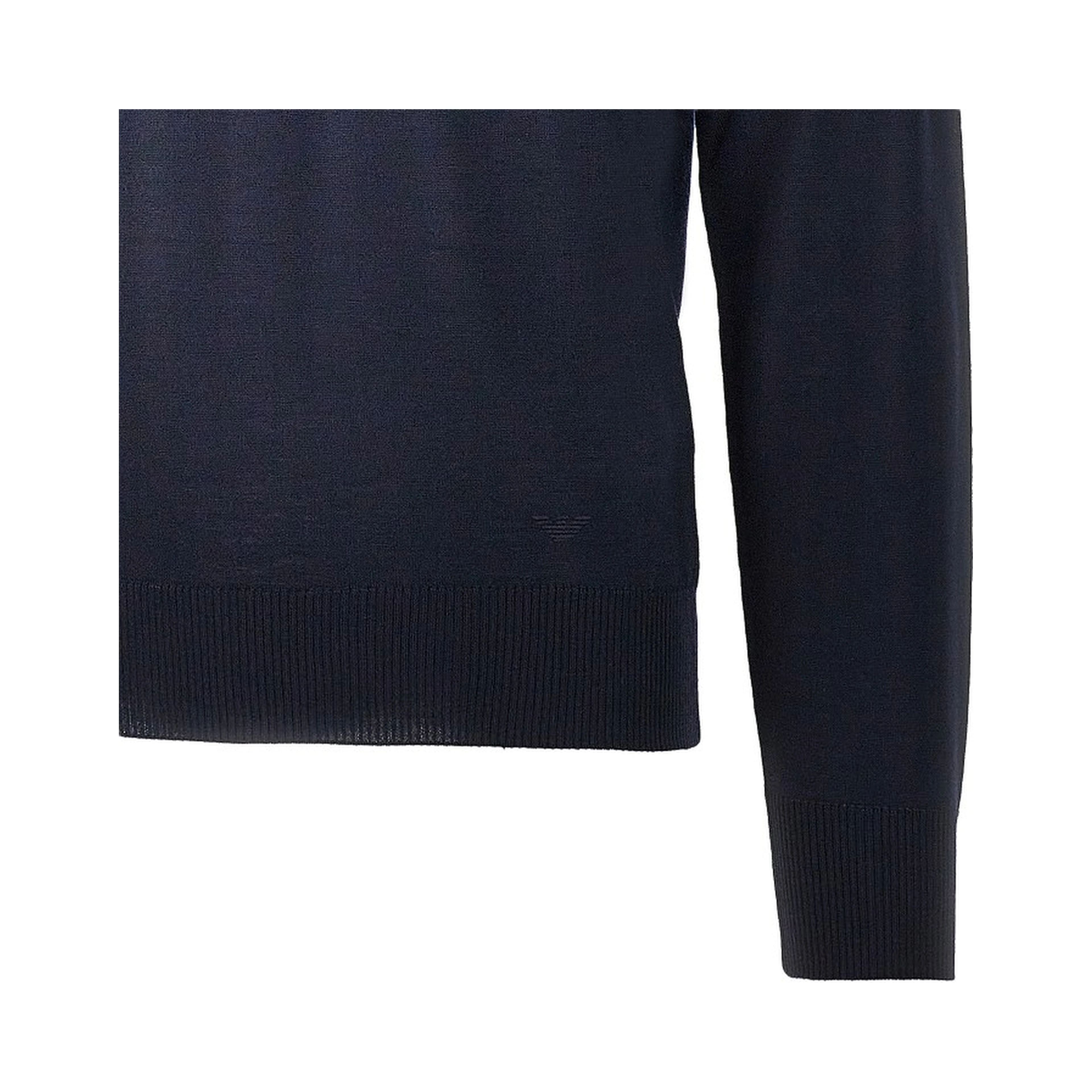 Virgin wool sweater with Eagle embroidery