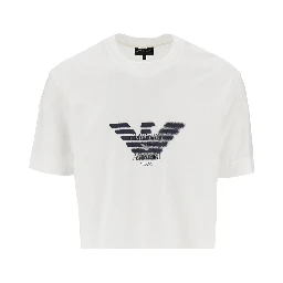 Jersey T-shirt with logo print