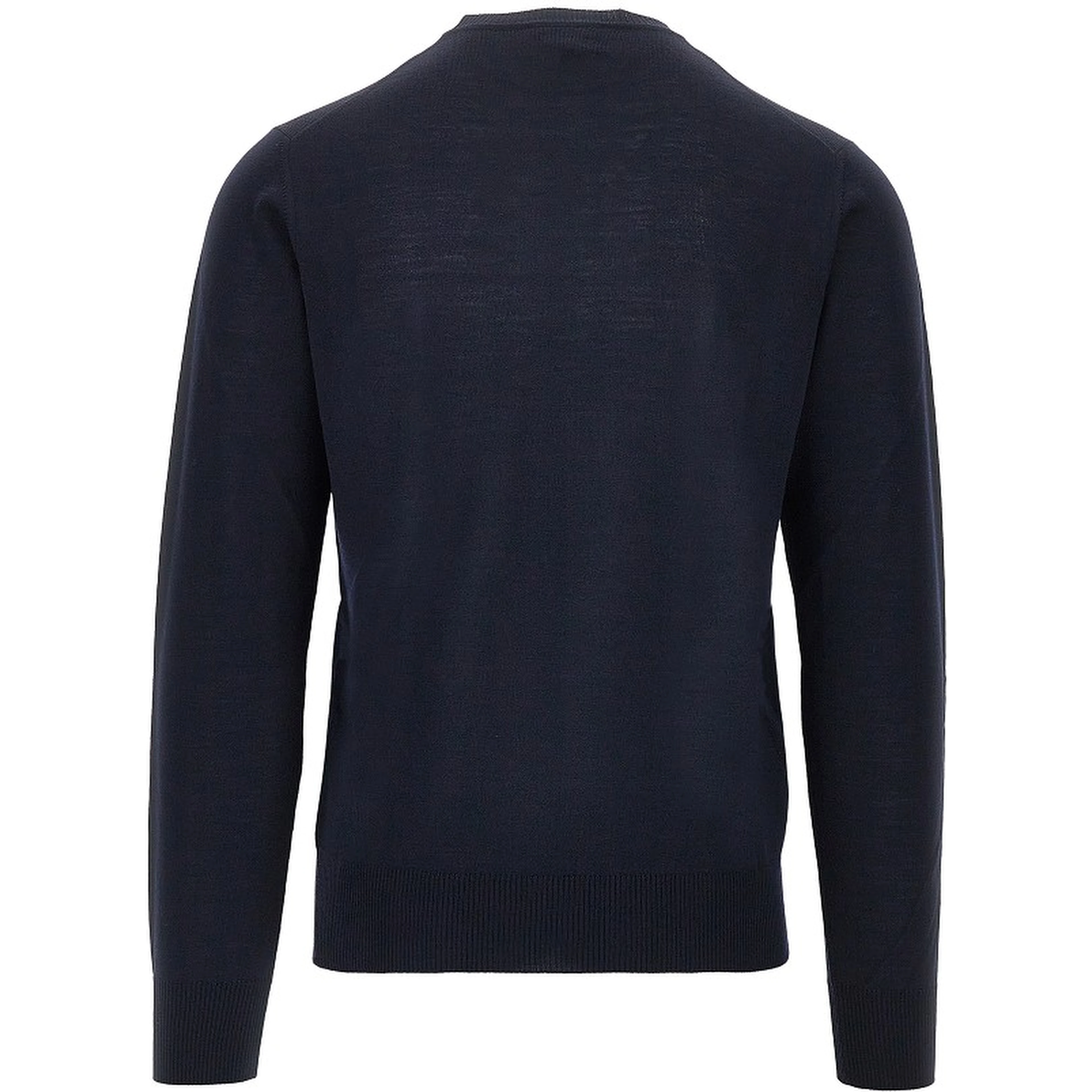 Virgin wool sweater with Eagle embroidery