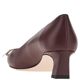 'Trompette' leather pumps
