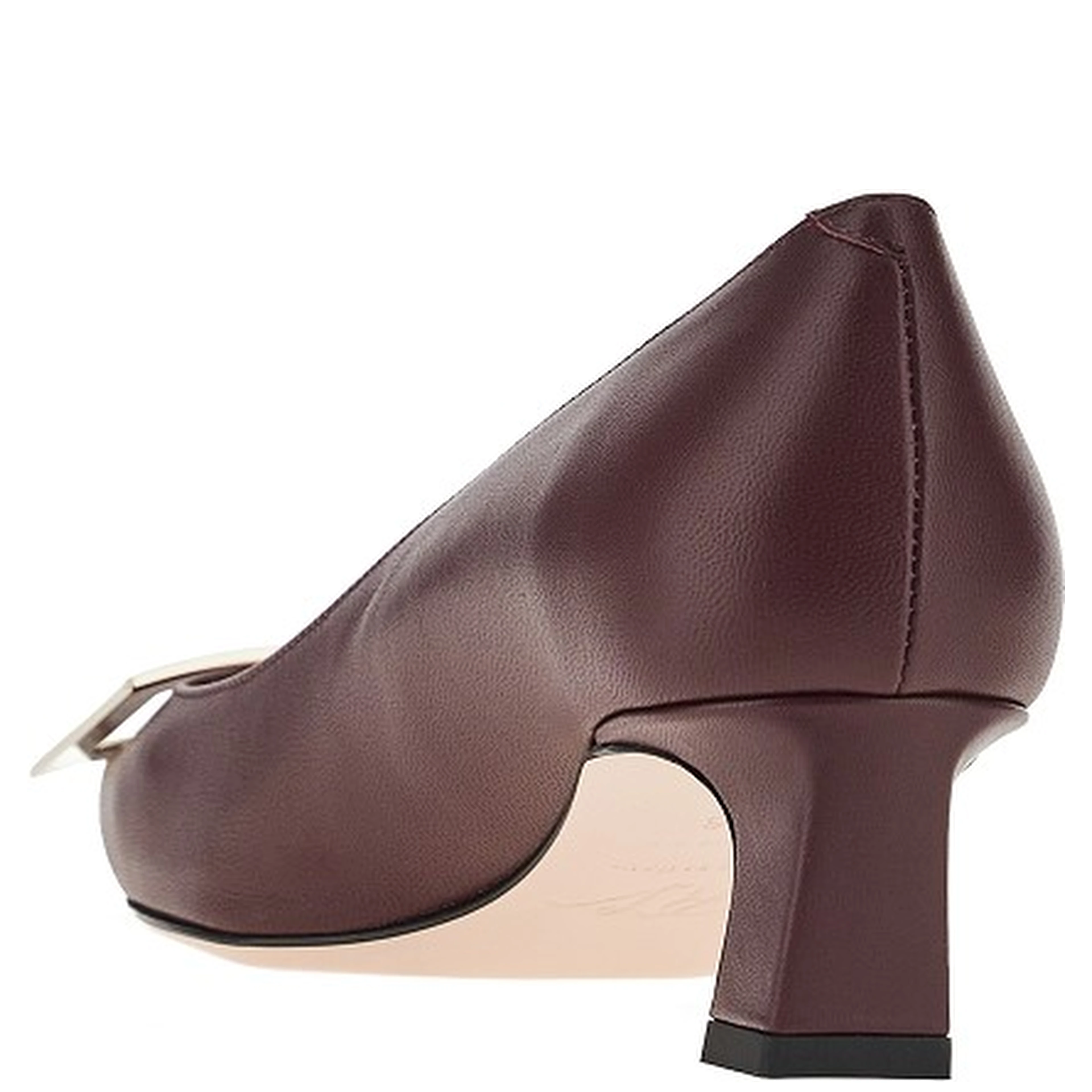 'Trompette' leather pumps