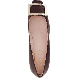 'Trompette' leather pumps