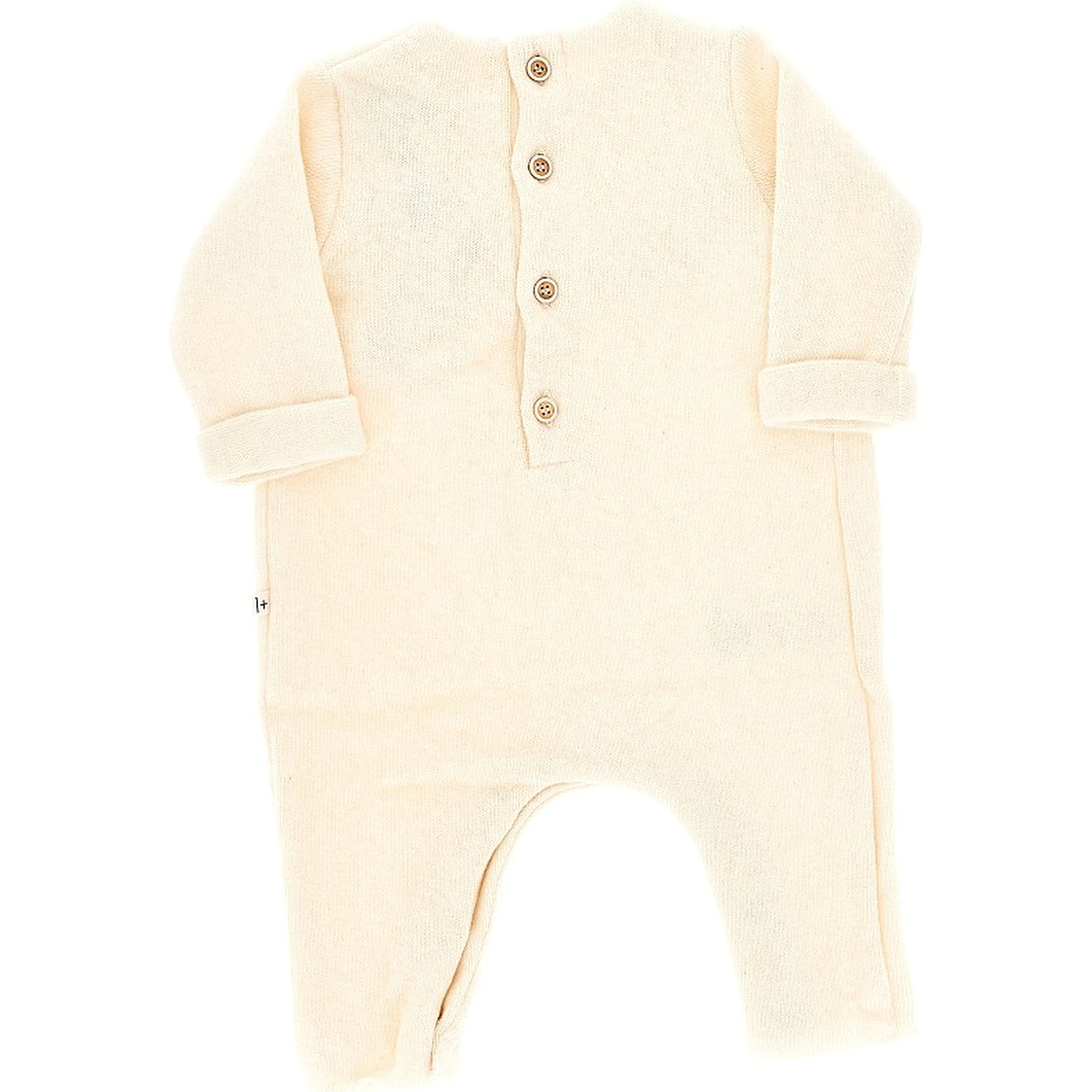 Ruffled cotton-blend romper suit