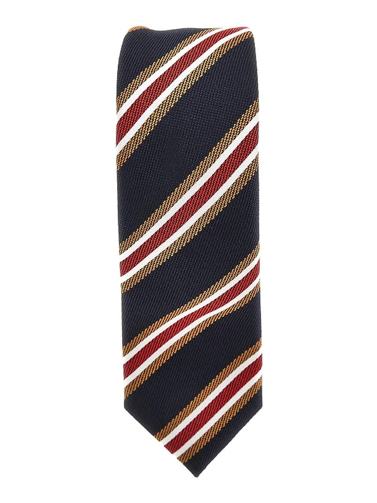 Silk necktie with jacquard motif