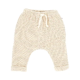 Striped cotton-blend pants
