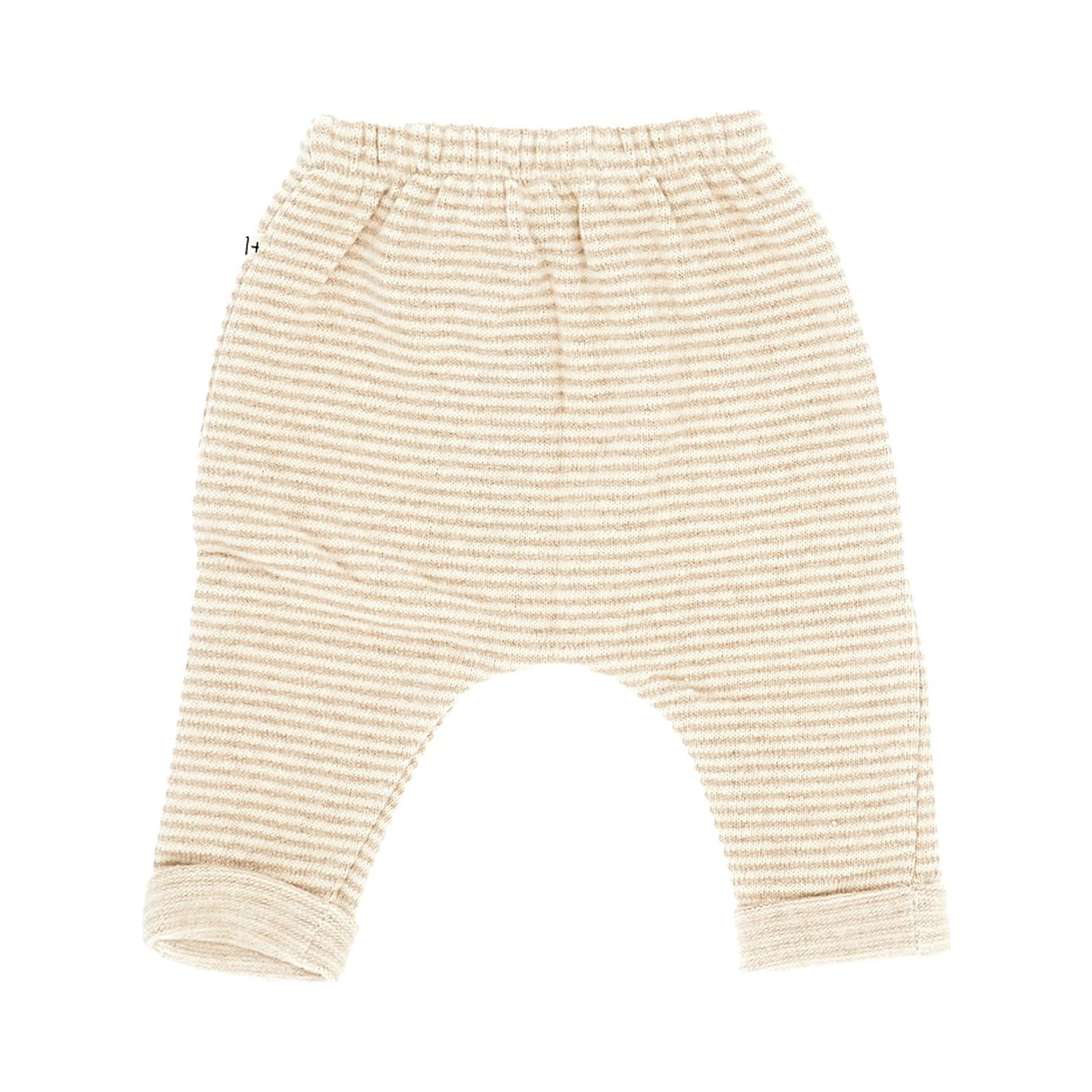 Striped cotton-blend pants