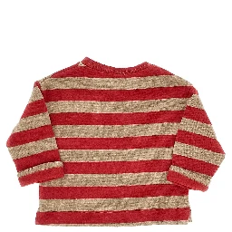 Striped cotton-blend T-shirt