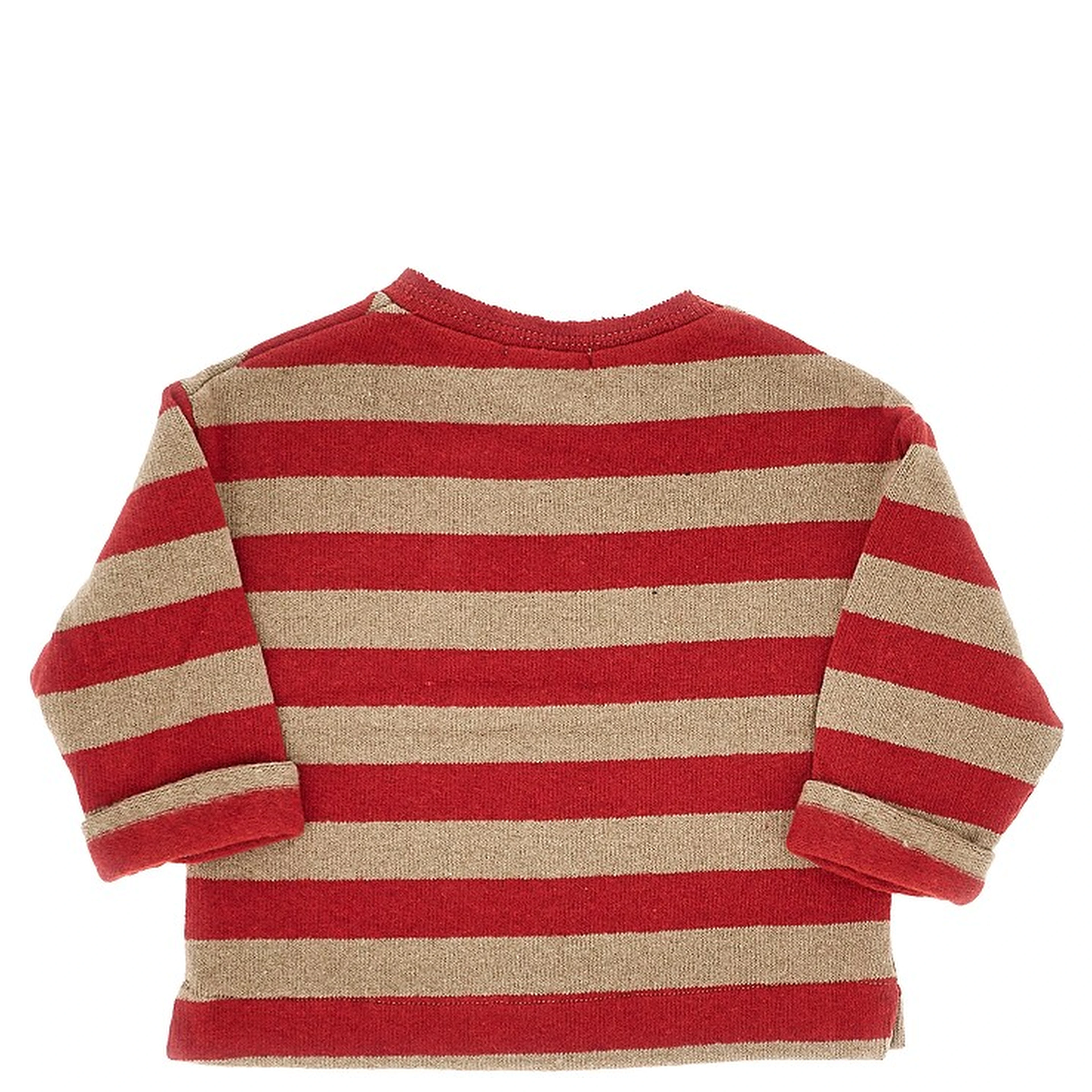 Striped cotton-blend T-shirt