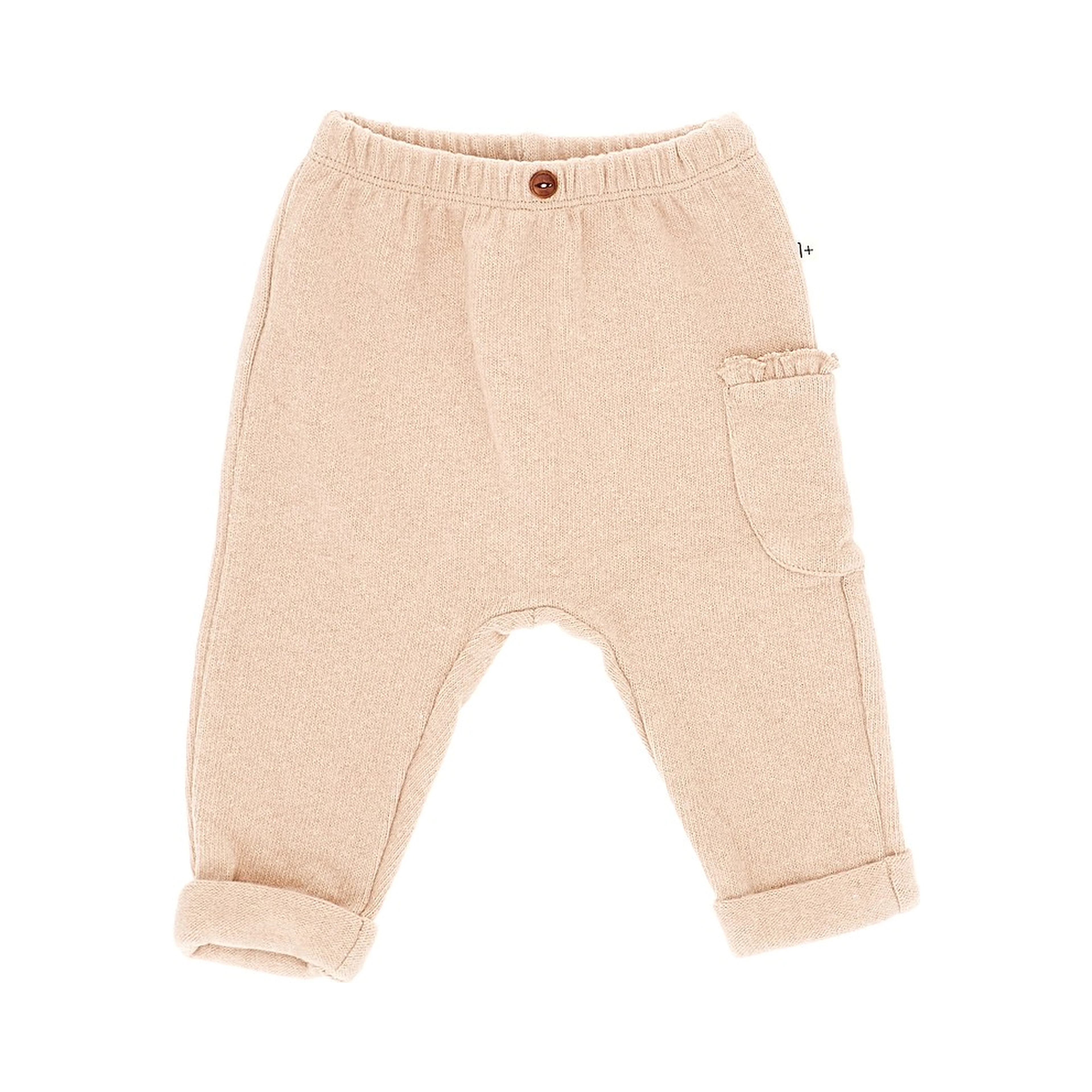 Cotton-blend knitted pants