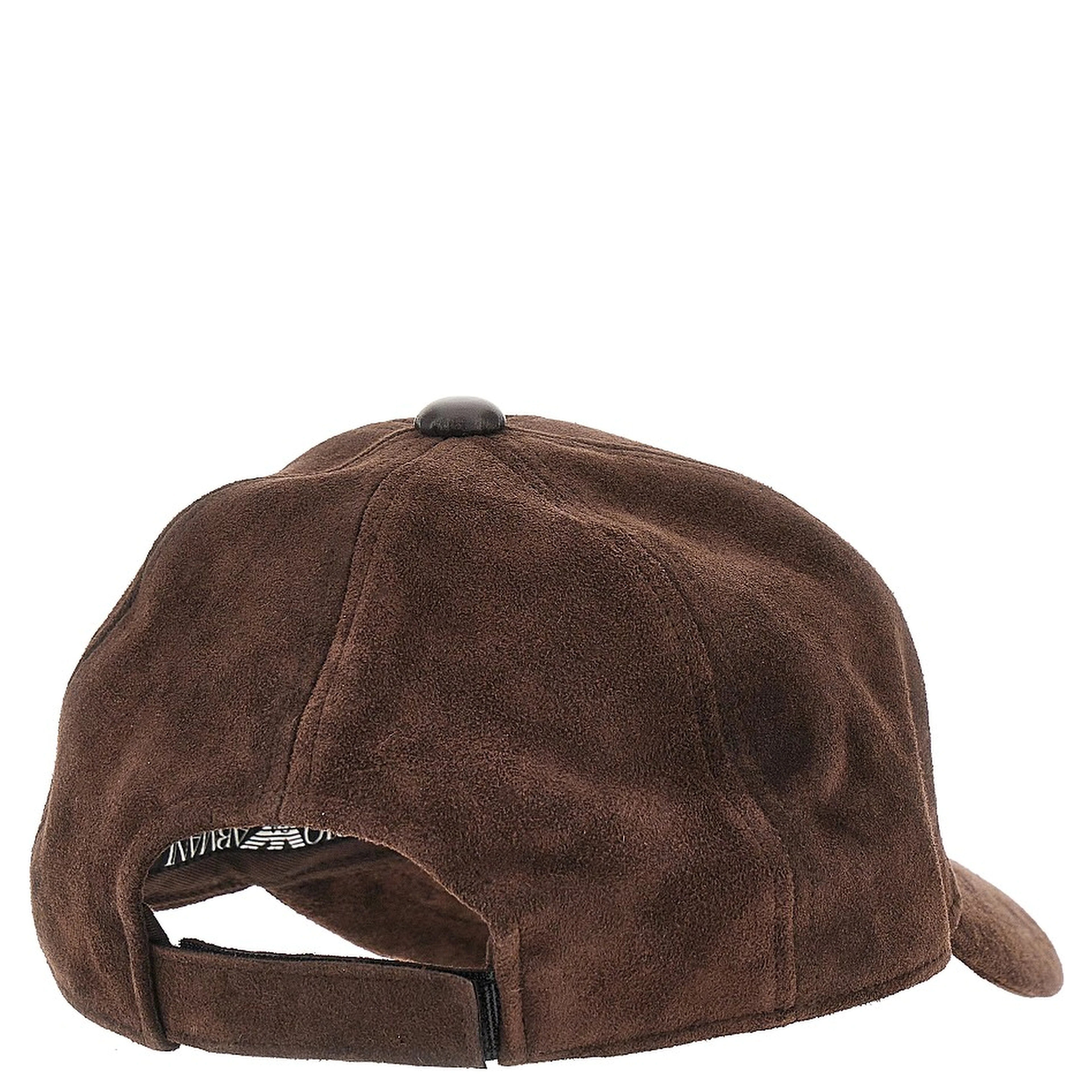 Suede leather baseball cap with EA logo
