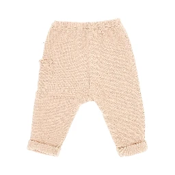 Cotton-blend knitted pants