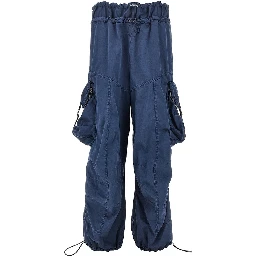 Washed cotton cargo pants