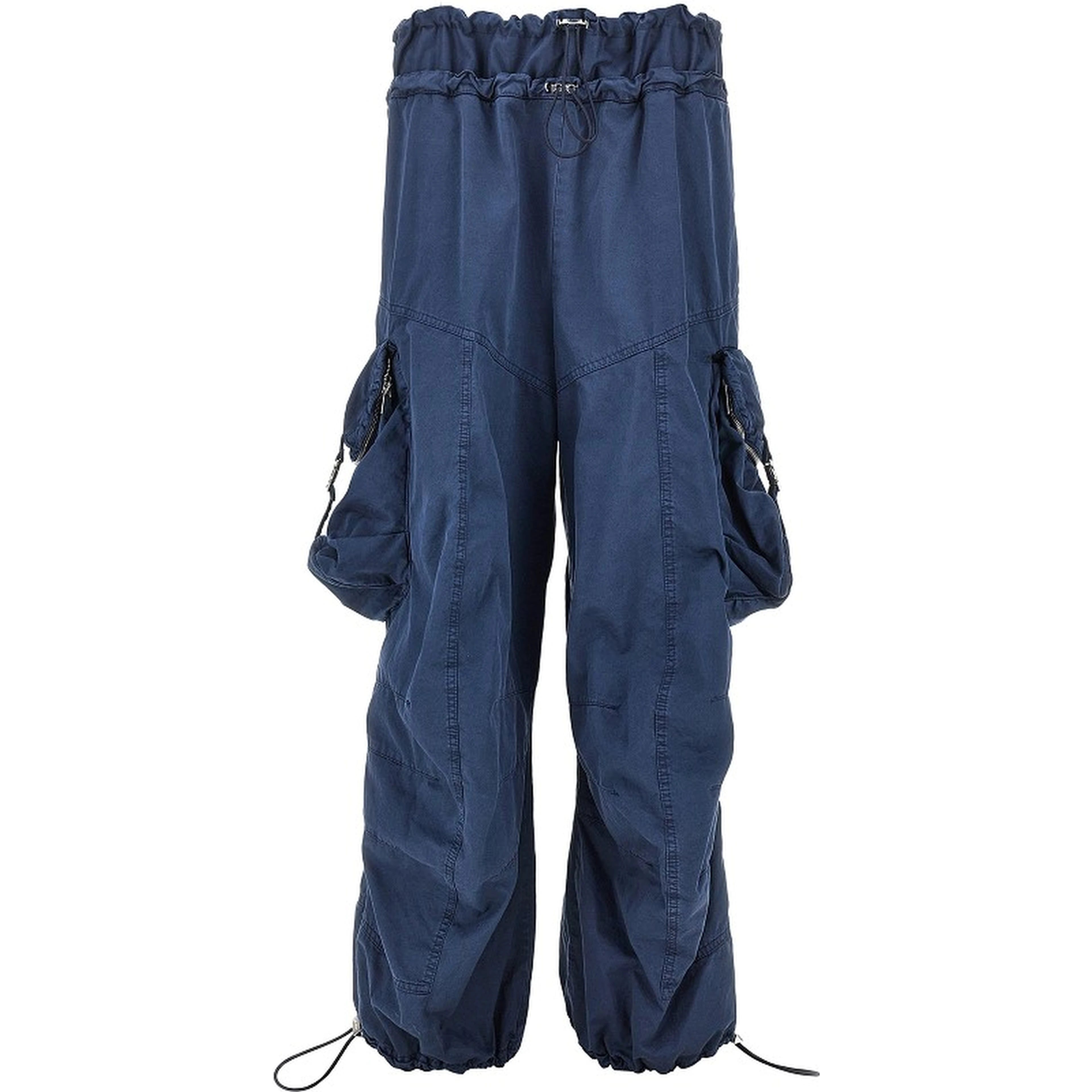 Washed cotton cargo pants