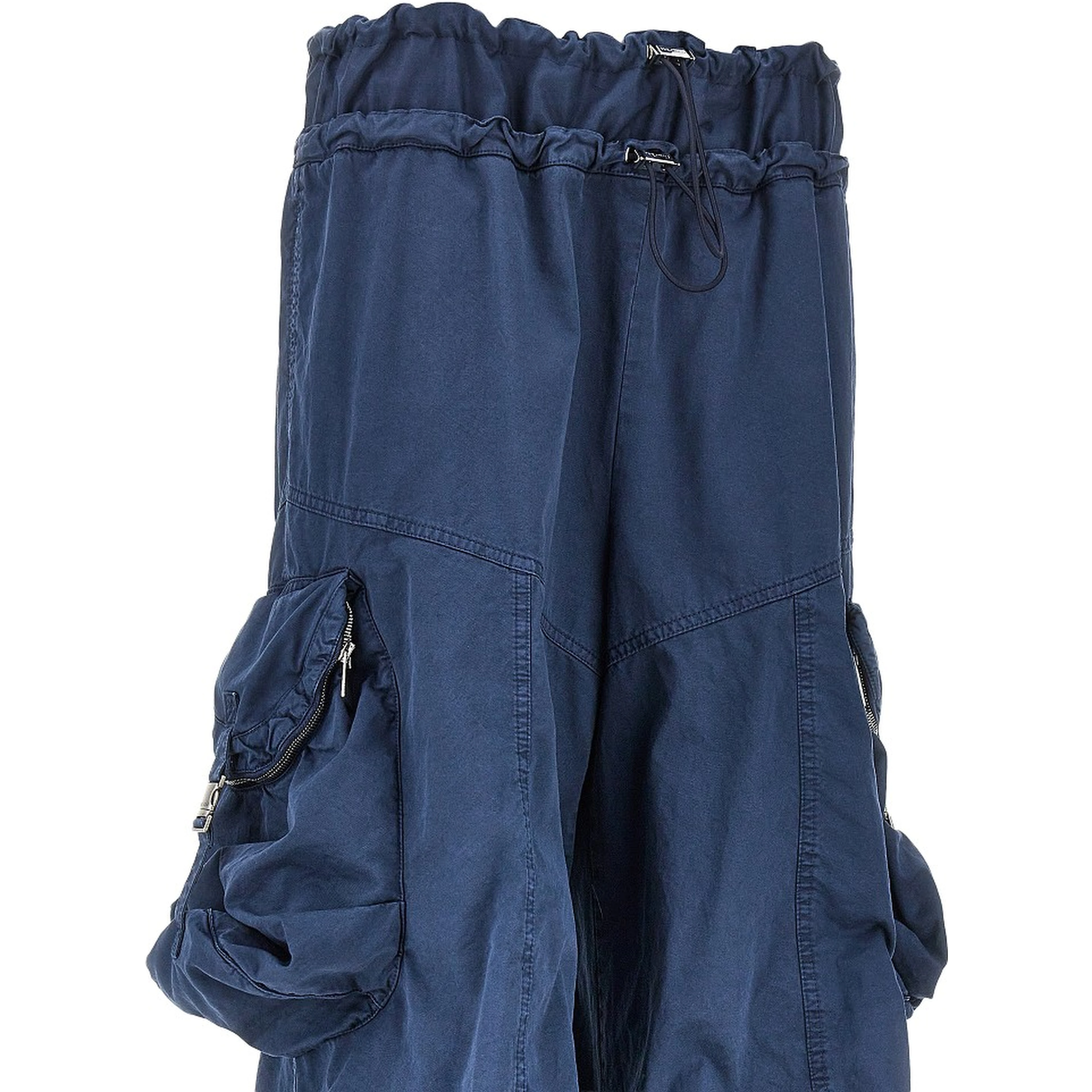 Washed cotton cargo pants
