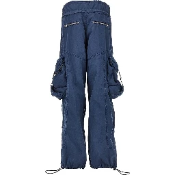 Washed cotton cargo pants