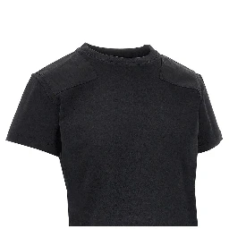 Cotton and lyocell T-shirt with patch