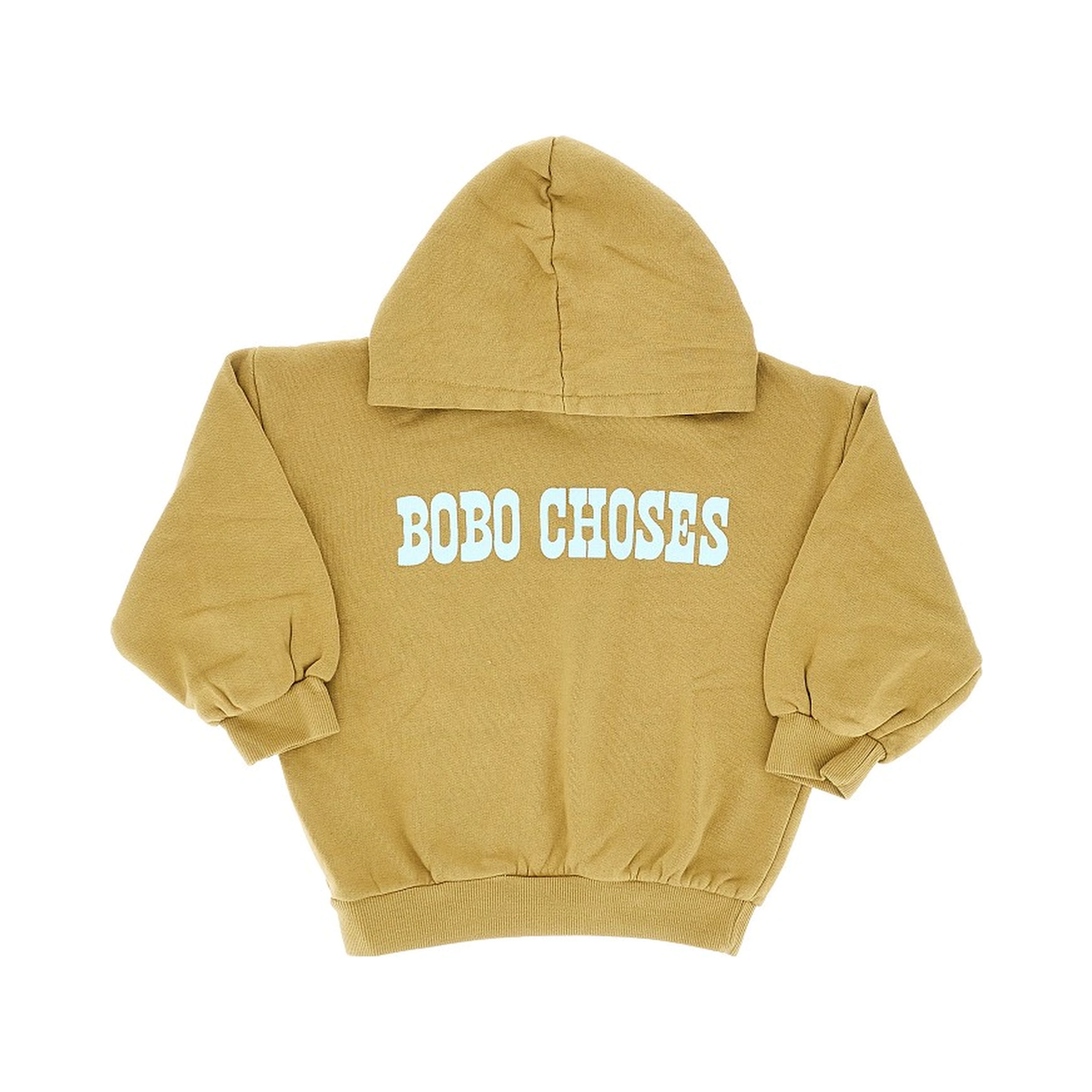Cotton hoodie with logo print