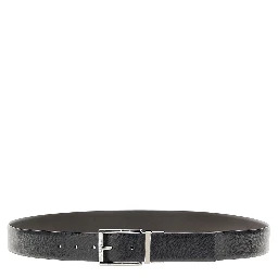 Reversible leather belt