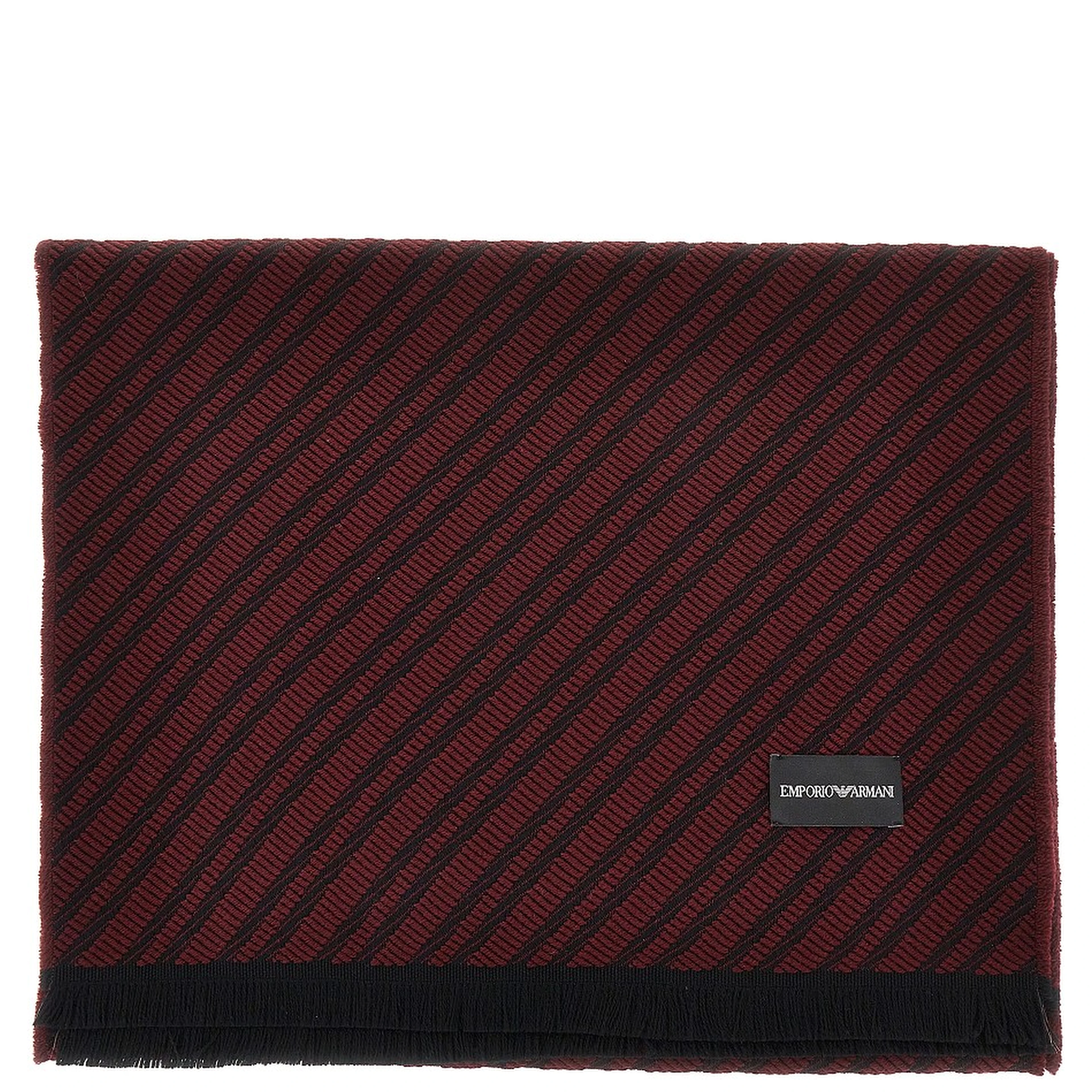 Jacquard wool scarf