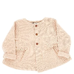 Cotton-blend knitted cardigan