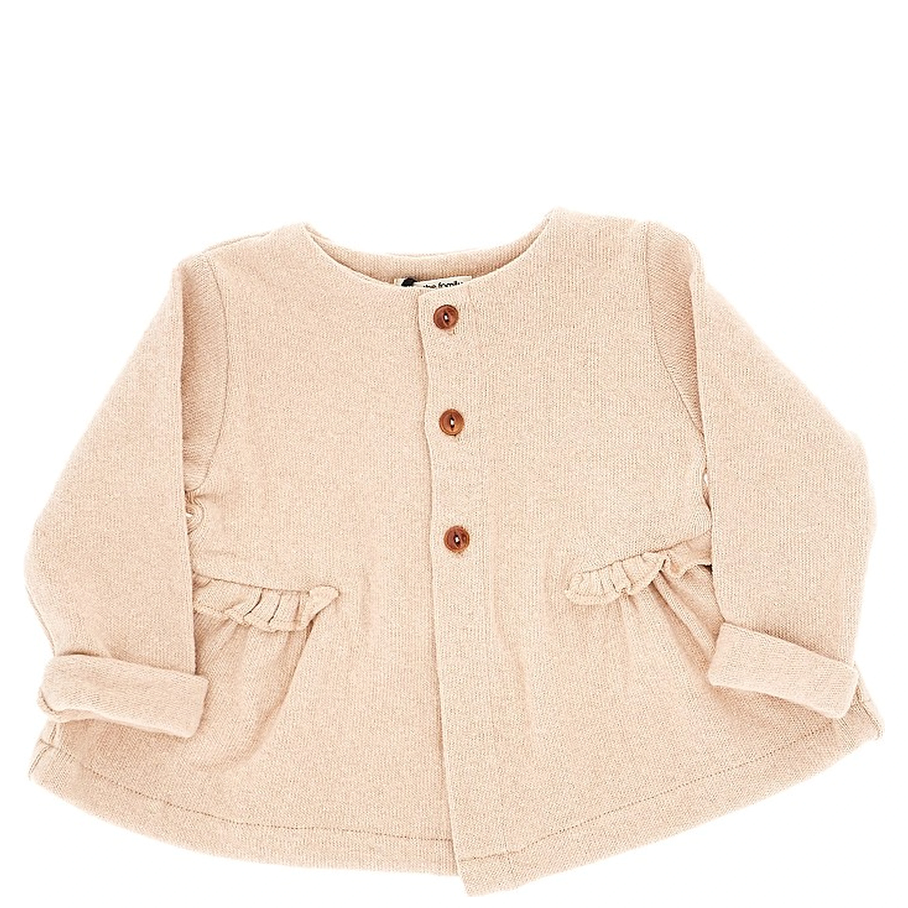 Cotton-blend knitted cardigan