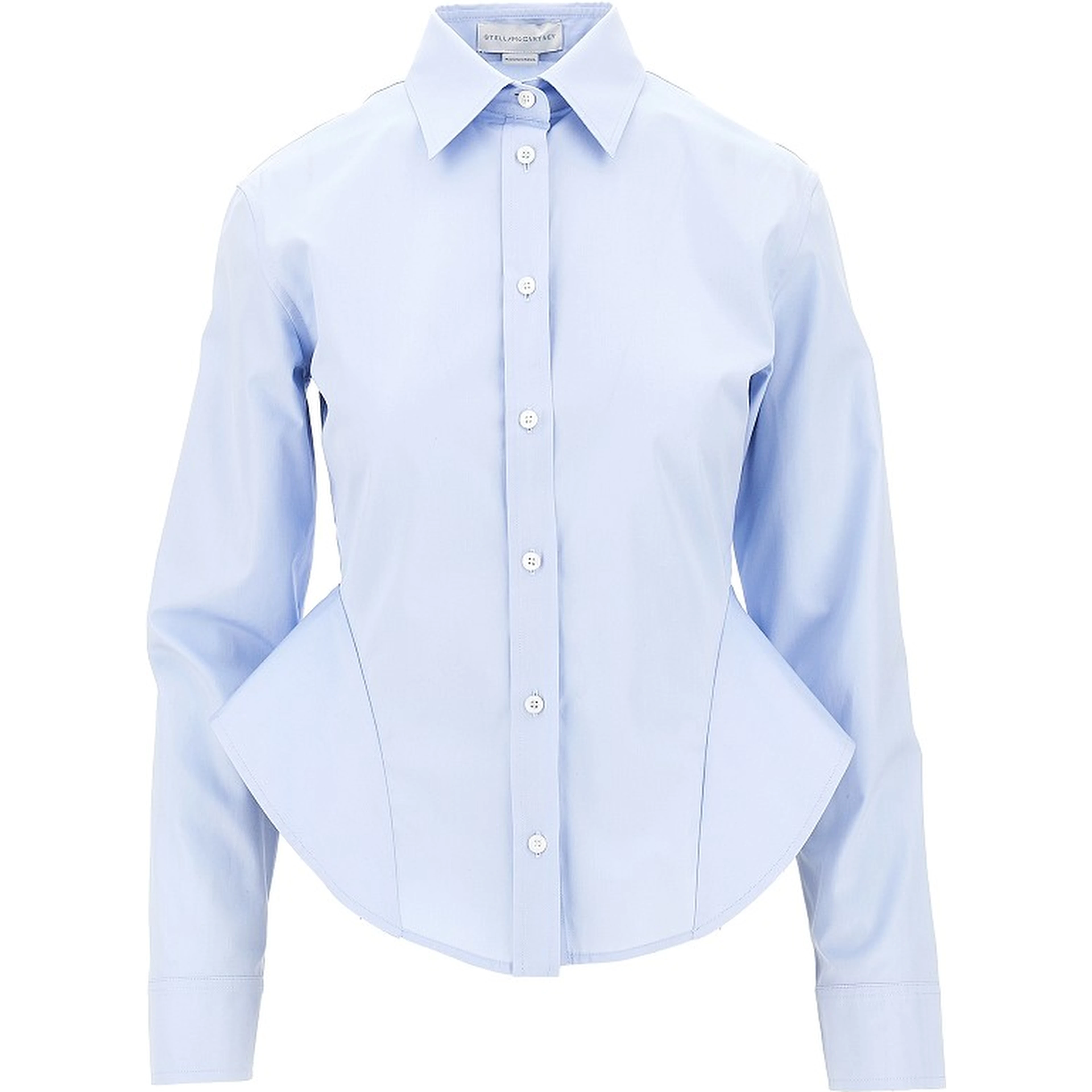 Poplin basque shirt