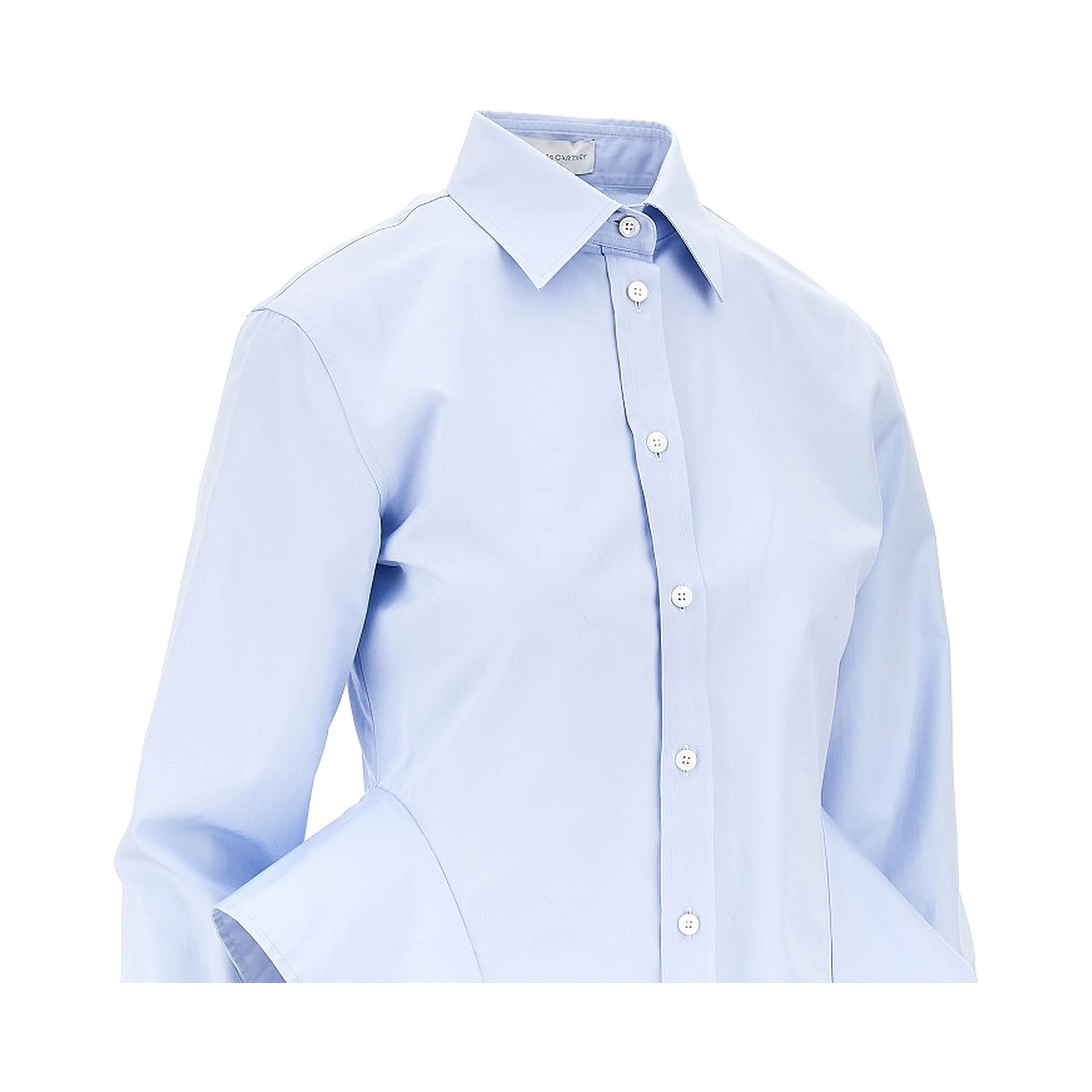 Poplin basque shirt