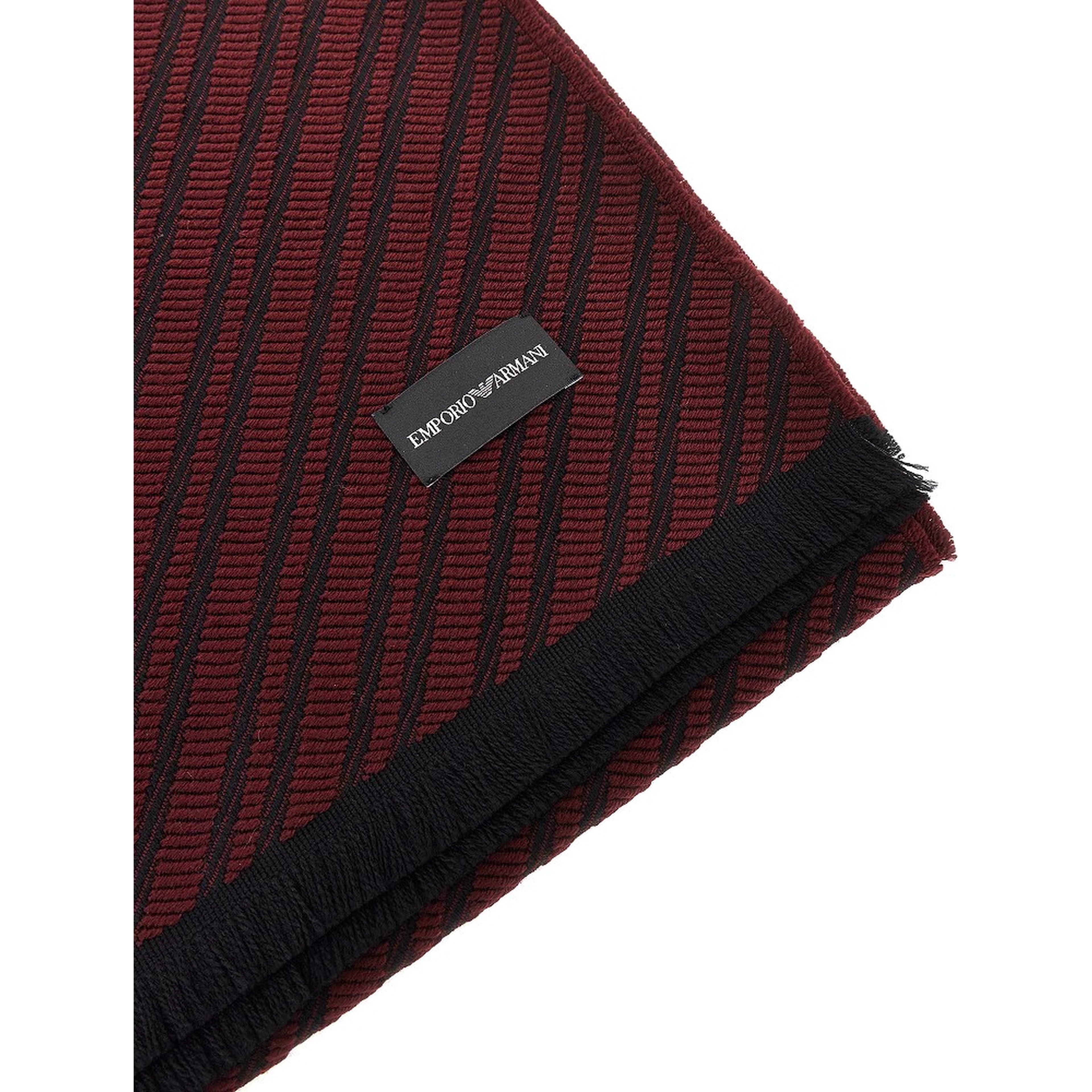 Jacquard wool scarf