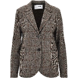 Prince of Wales Loro Piana fabric blazer