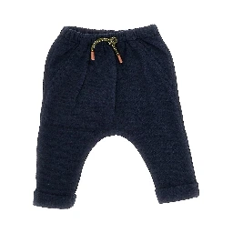 Cotton-blend knitted pants