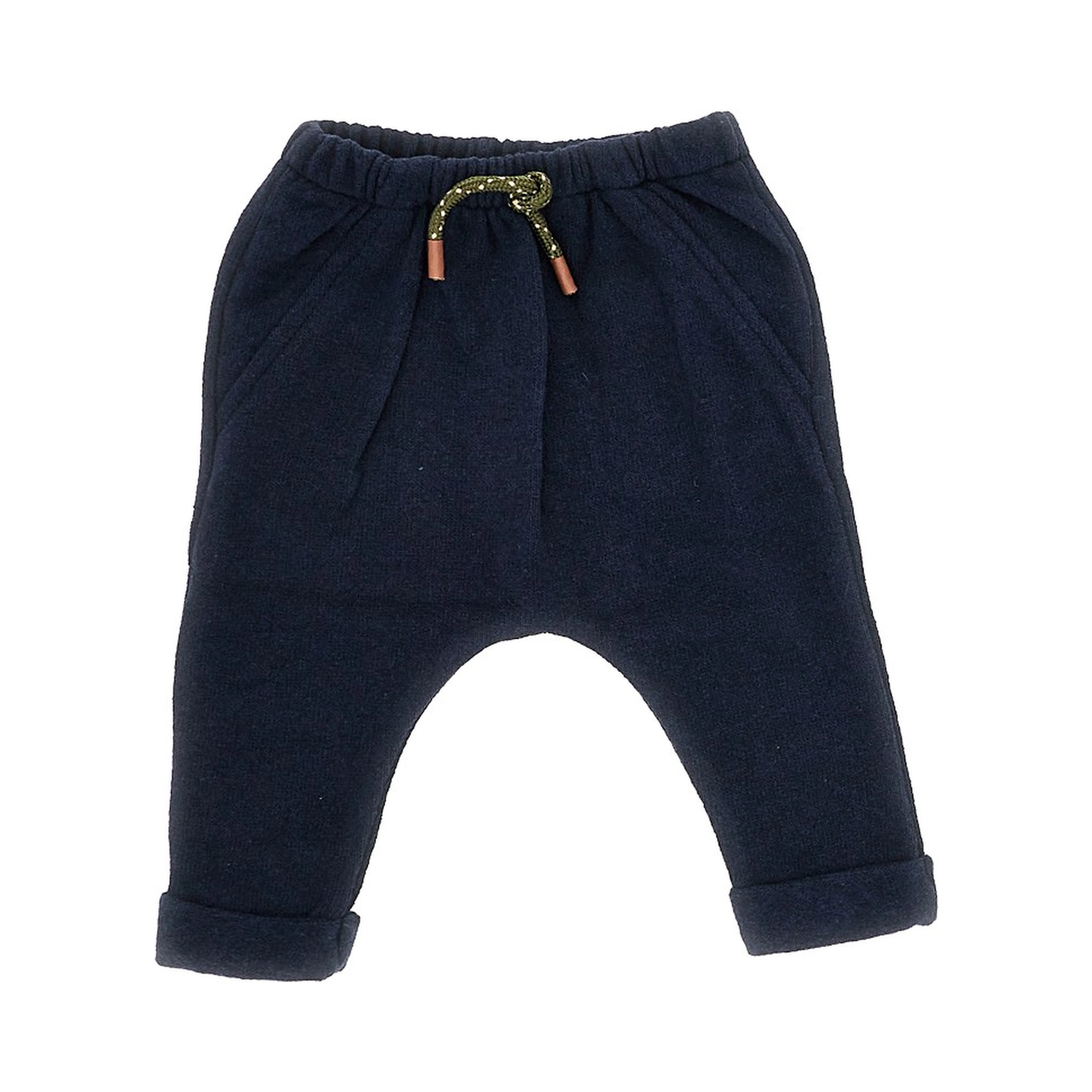 Cotton-blend knitted pants