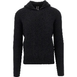 Knitted hooded sweater