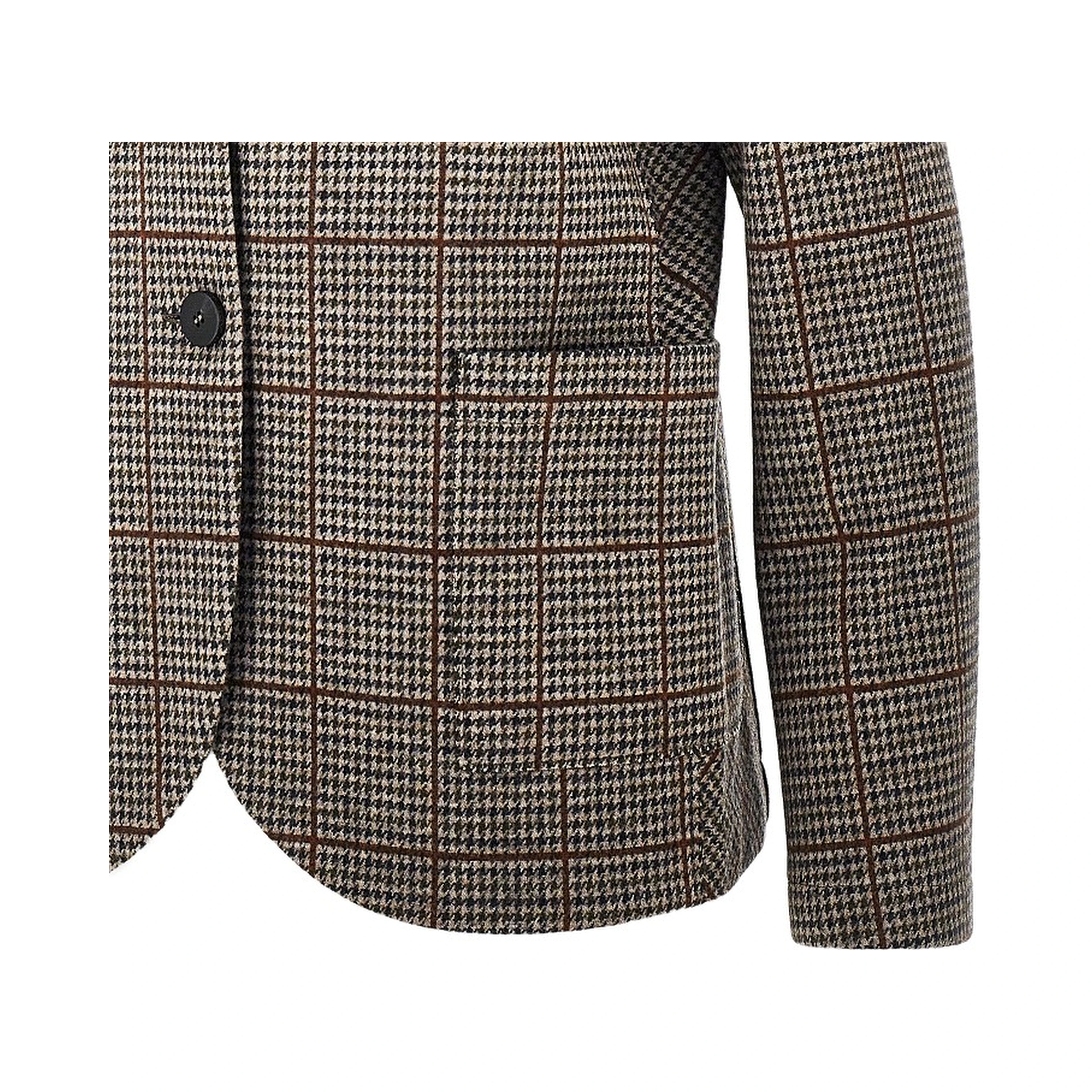 Prince of Wales Loro Piana fabric blazer
