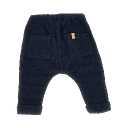 Cotton-blend knitted pants
