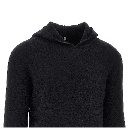 Knitted hooded sweater