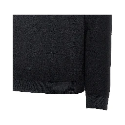 Garment dyed wool crewneck sweater