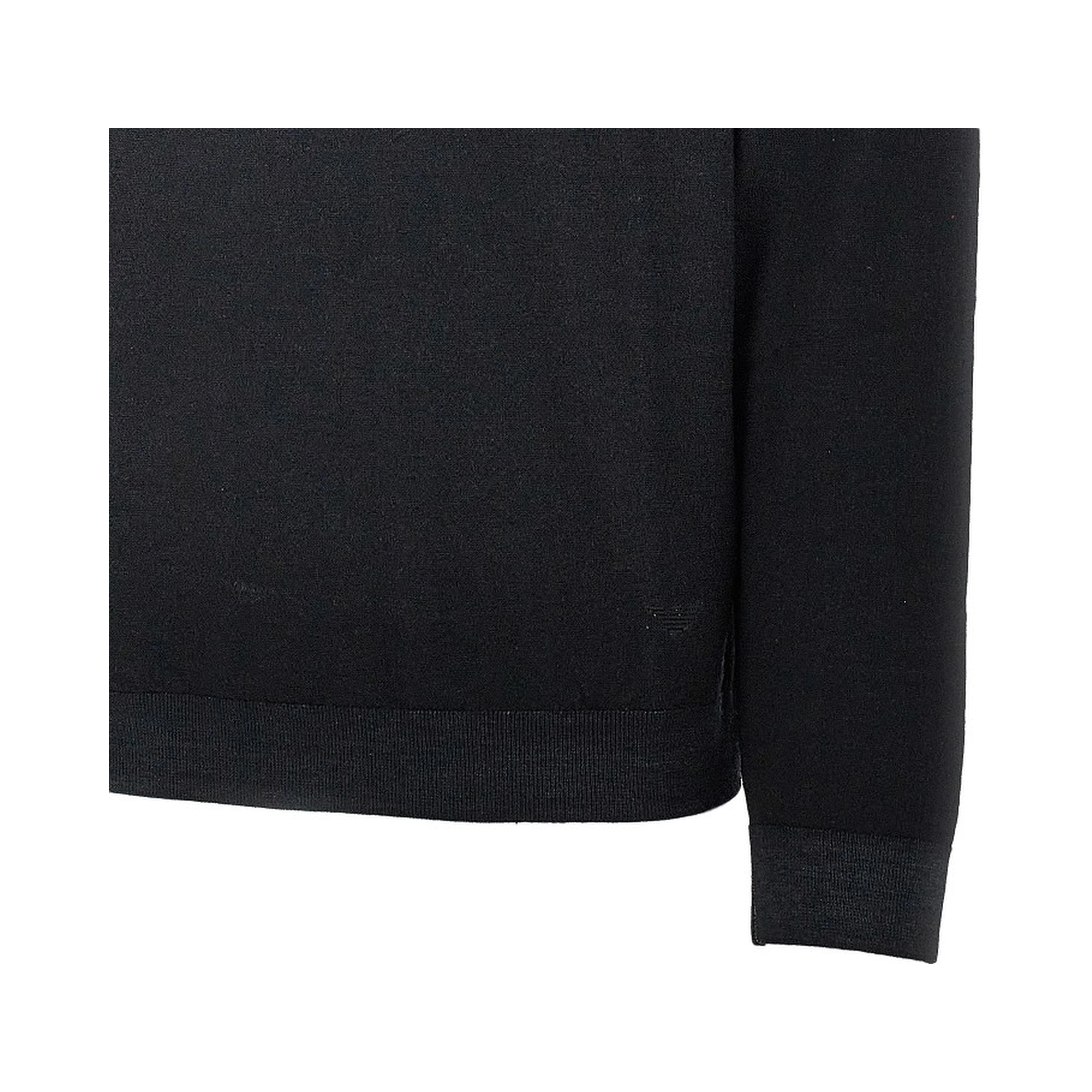 Garment dyed wool crewneck sweater
