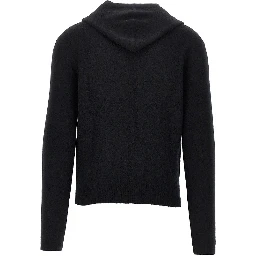 Knitted hooded sweater
