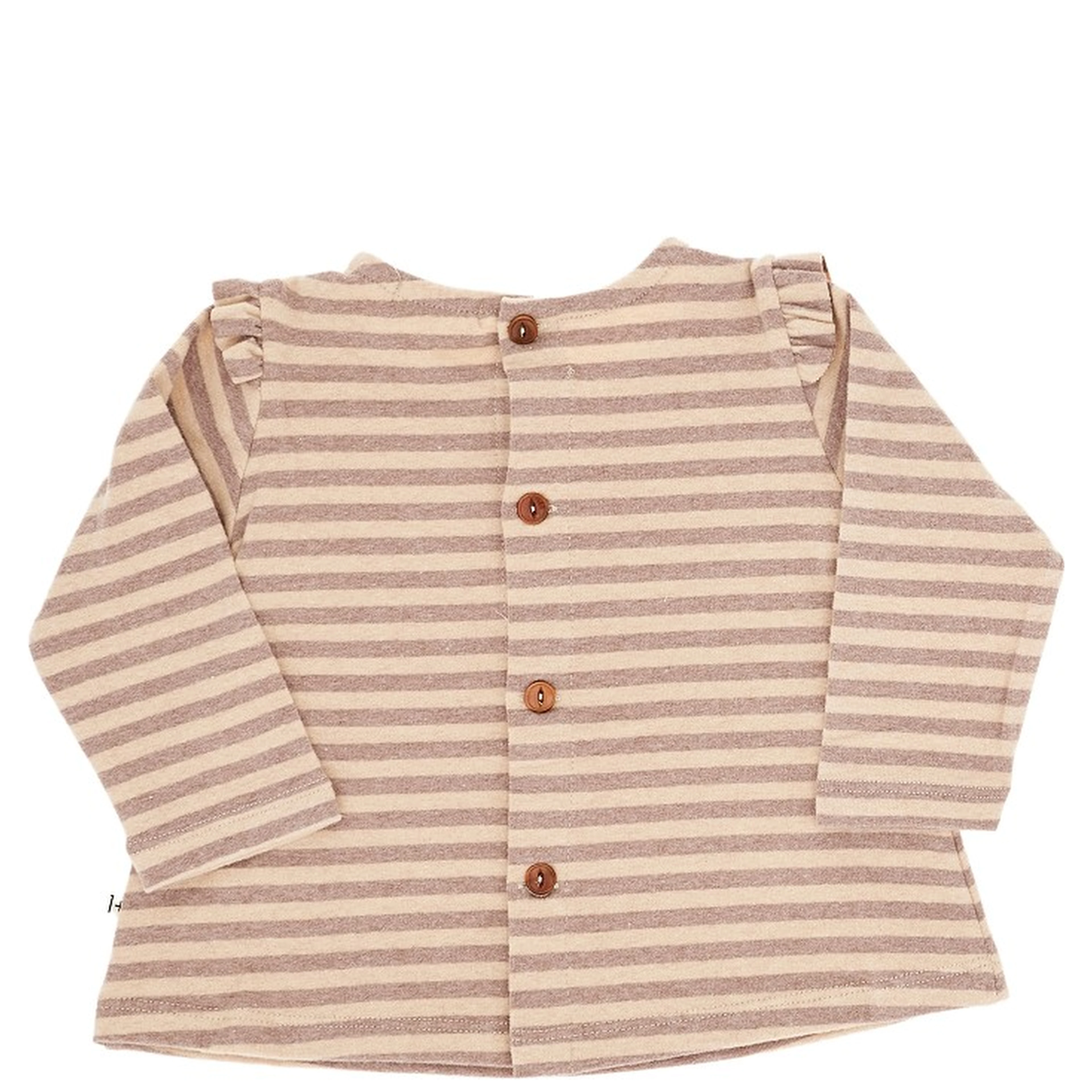 Coton-blend T-shirt with striped motif