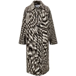 Cashmere-blend balmacaan coat