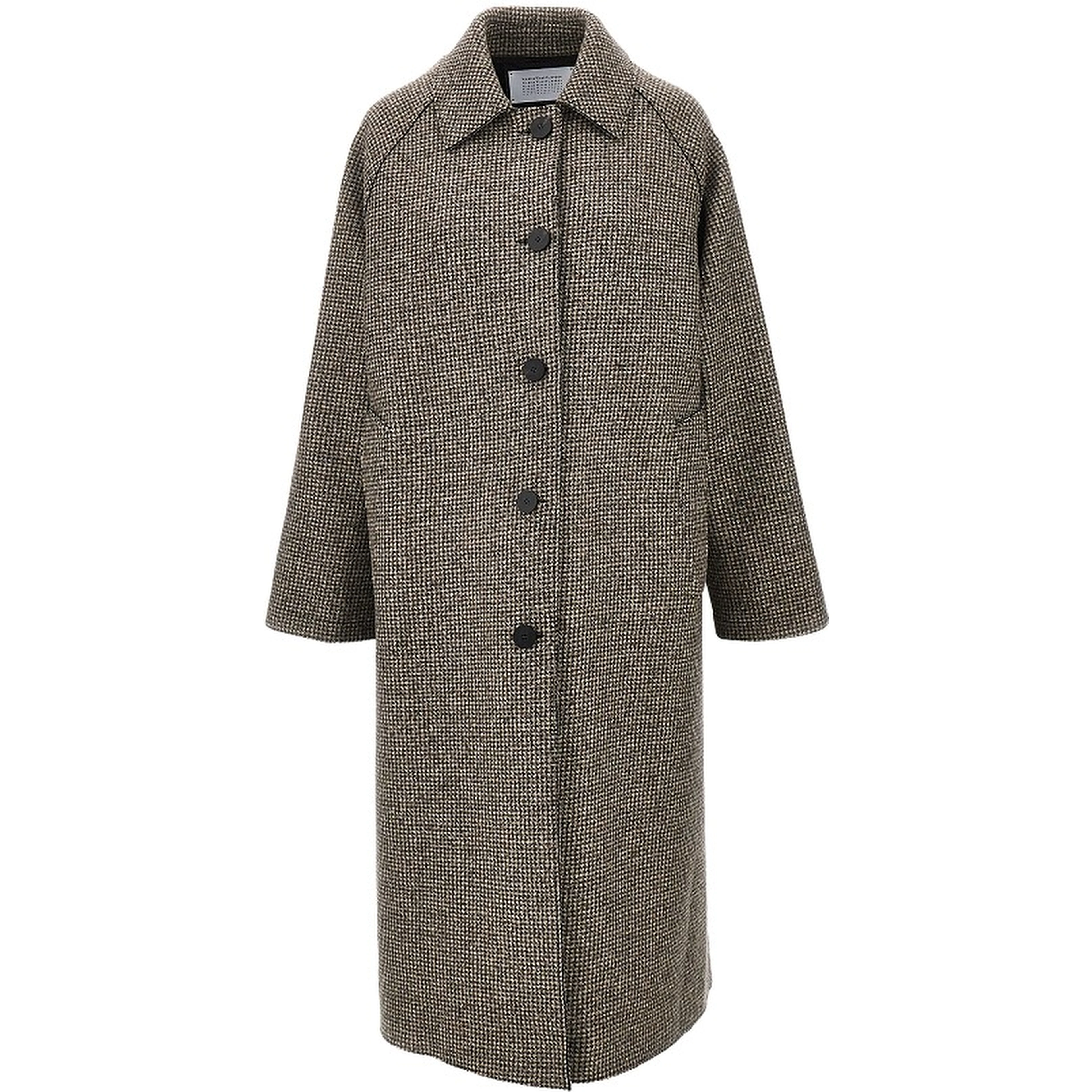 Cashmere-blend balmacaan coat