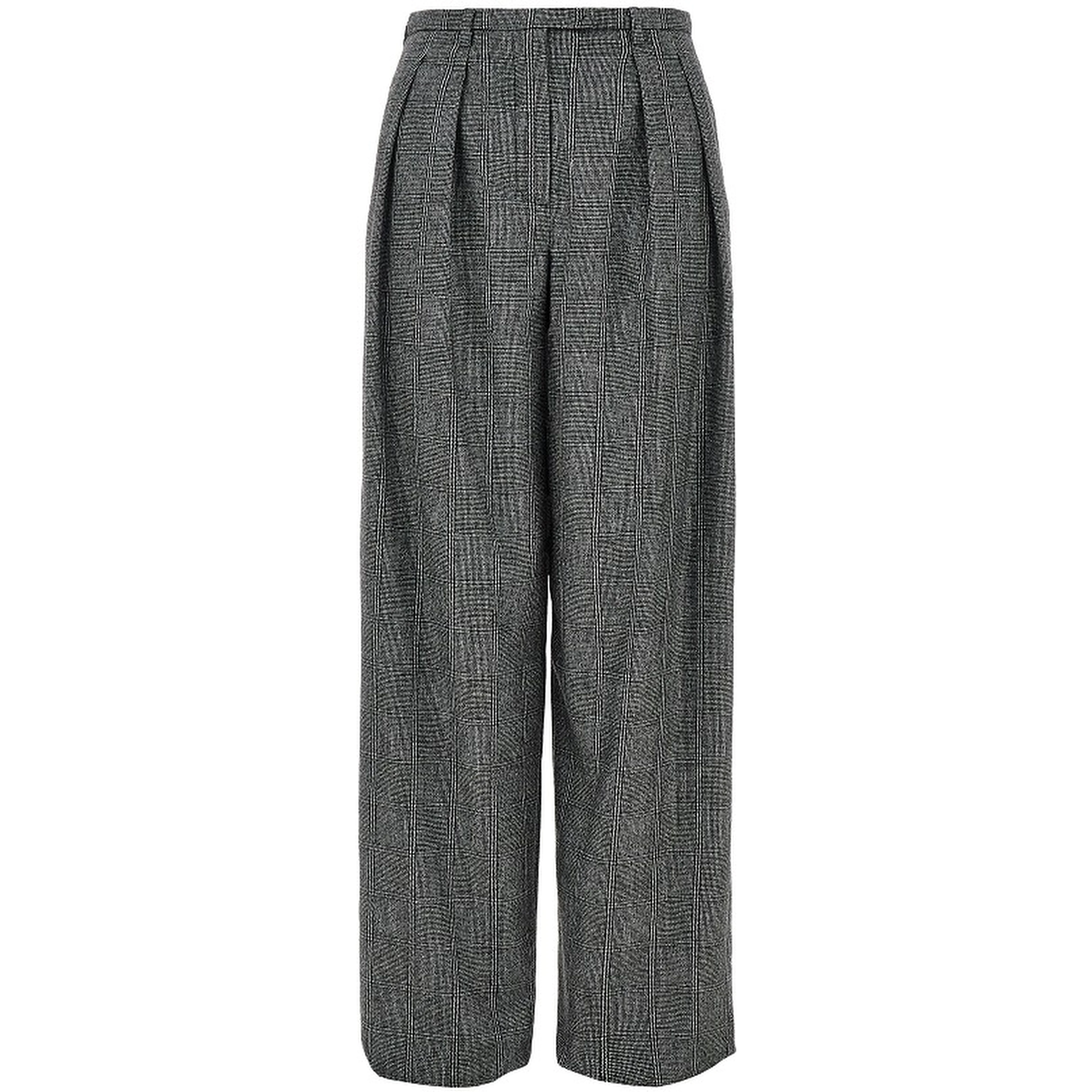 Wool-blend flannel pants