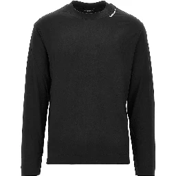 Stretch jersey T-shirt with logo embroidery