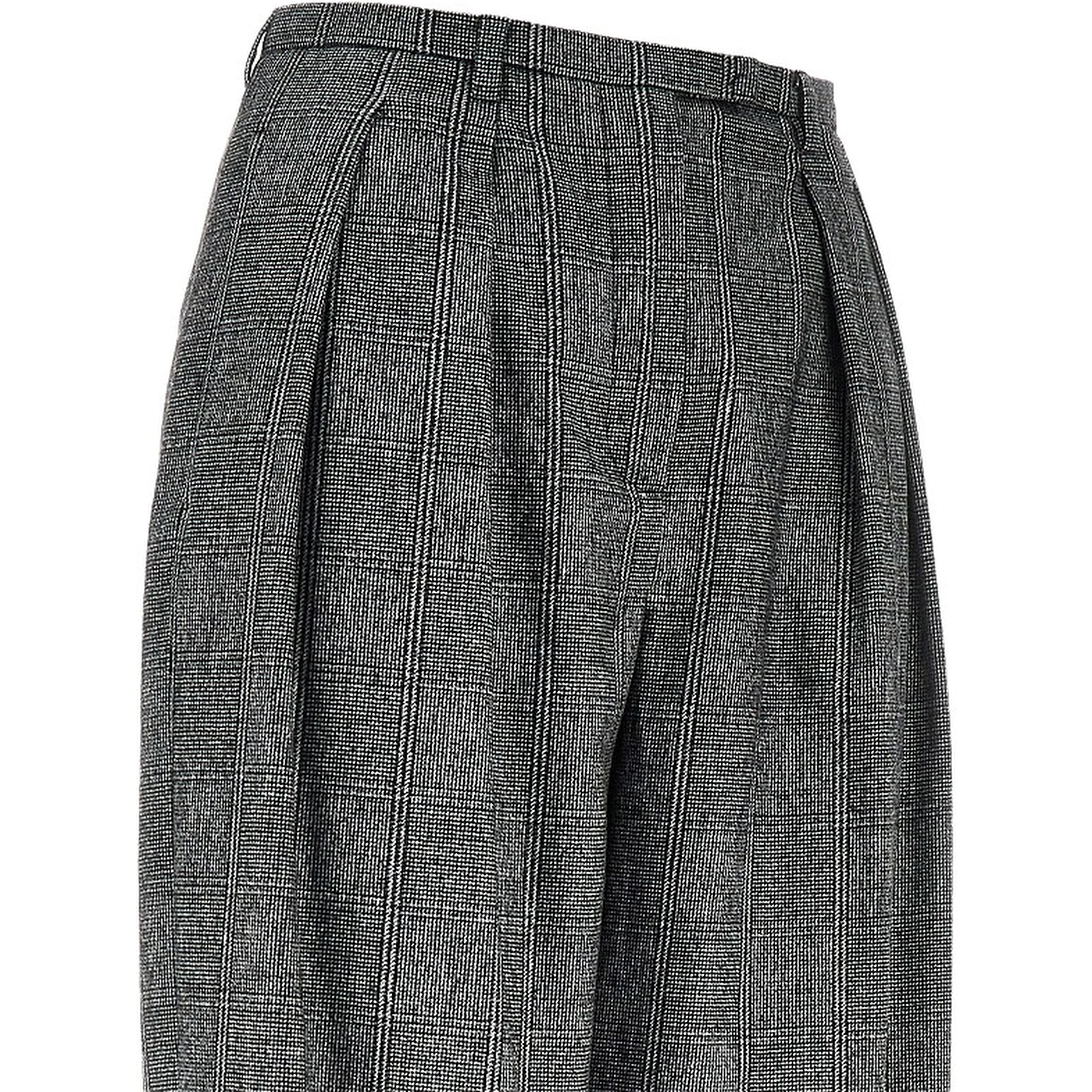 Wool-blend flannel pants