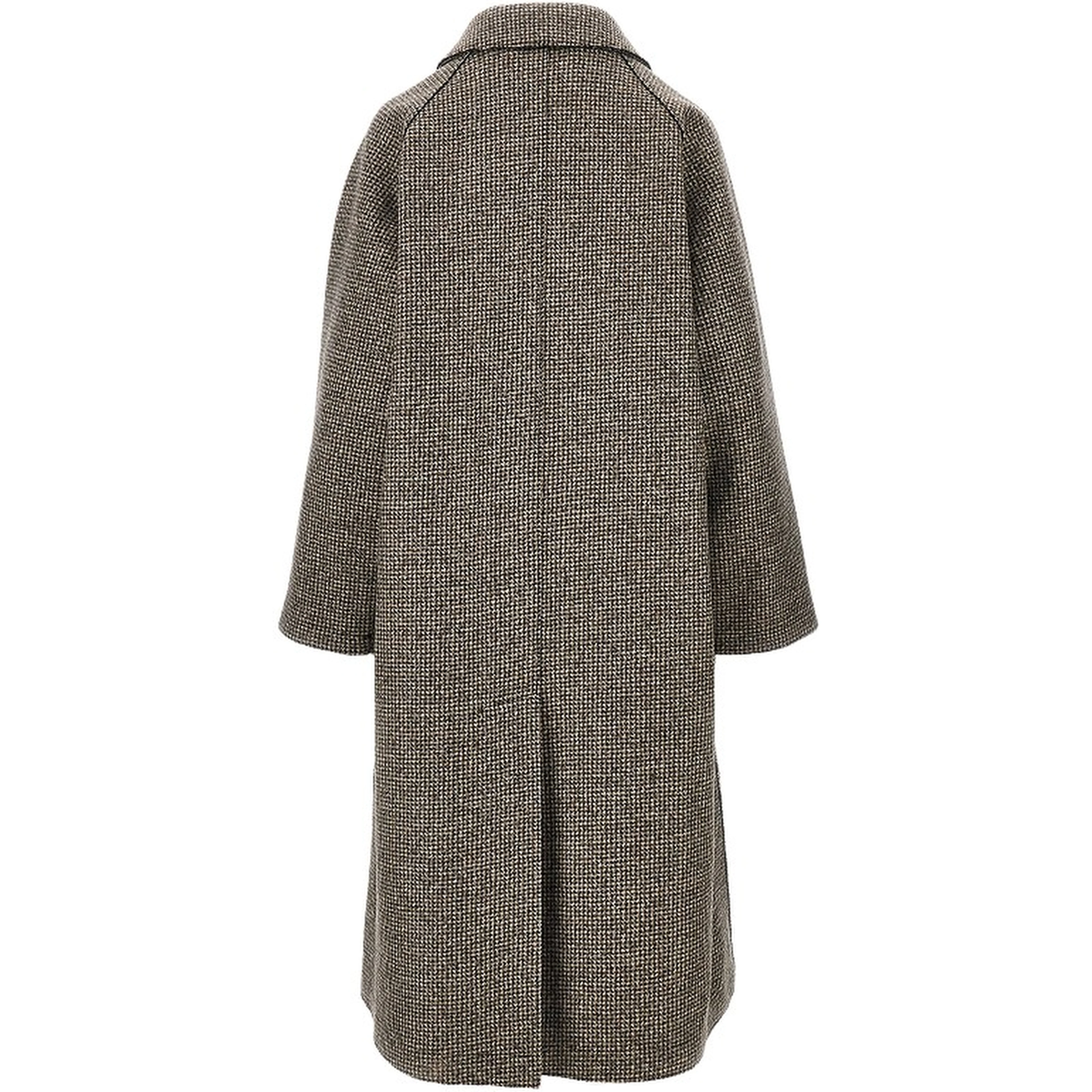Cashmere-blend balmacaan coat