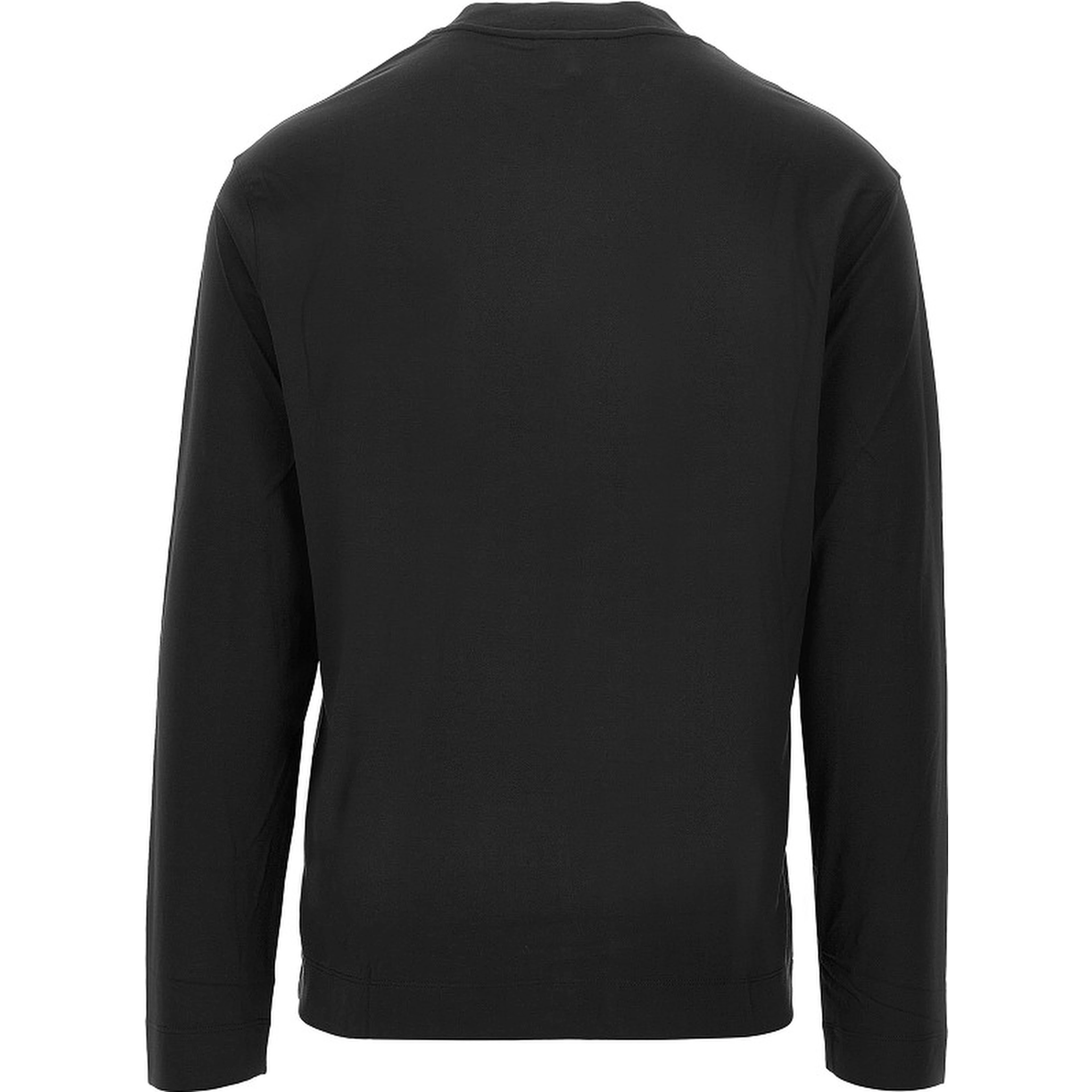 Stretch jersey T-shirt with logo embroidery