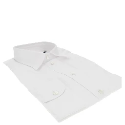 Micro-textured cotton shirt