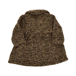 Bouclé wool-blend coat